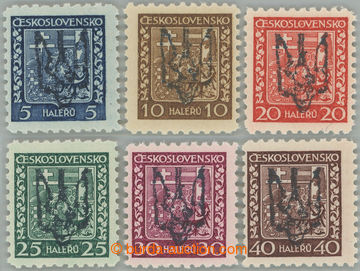 259677 - 1939 JASIŇA / local overprint big Ukrajinského trojzubce (