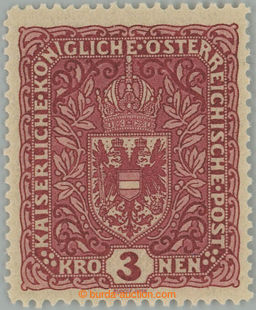 259681 - 1916 VÝPLATNÍ / VELKÝ FORMÁT / Mi.201 I, Znak 3K tmavě 