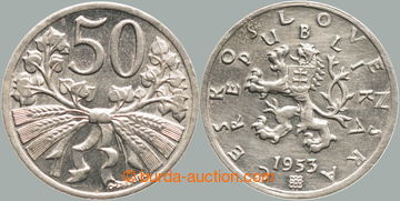 259723 - 1953 CZECHOSLOVAKIA 1945-92 / 50 haléř 1953; rarer year/vo