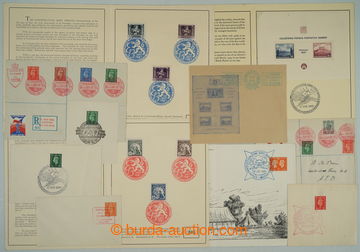 259900 - 1939-1945 [COLLECTIONS]  selection commemorative sheets, car