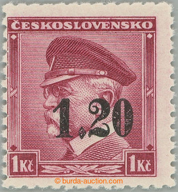 259966 - 1938 ASCH / Mi.5, přetisková Masaryk 1,20/1Kč; bez nálep