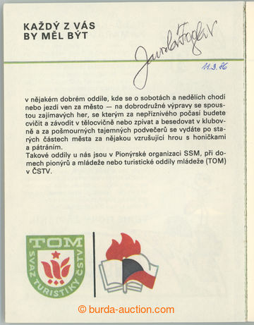 260007 - 1986 FOGLAR Jaroslav, Jestřáb (1907–1999), český spiso