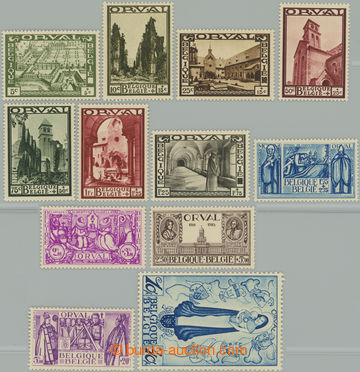 260053 - 1933 Mi.354-365, Abbey ORVAL (II); complete sought set, MNH,