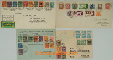 260056 - 1930-1932 CONDOR / VARIG / sestava 4 Let-dopisů vyfr. mj. r