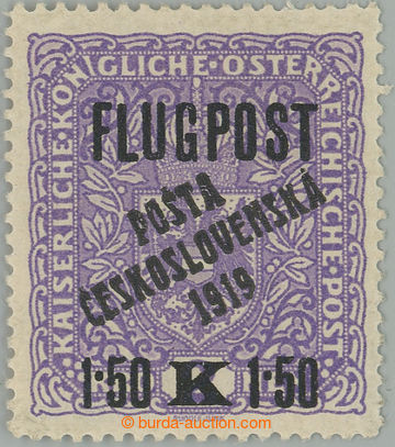 260064 -  Pof.52II, Air FLUGPOST 1.50K/2K violet, overprint type II.;