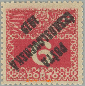 260078 -  Pof.67Pp, Large numerals 6h, inverted overprint, type II.; 