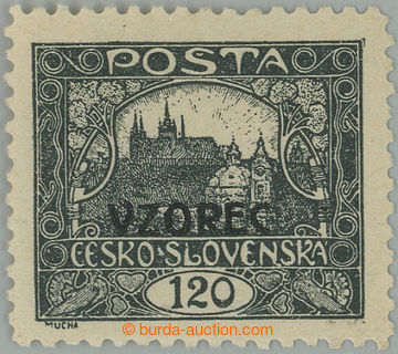 260142 -  Pof.21LVz, 120h grey with line perforation 10½ and overpri