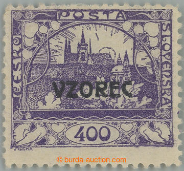 260145 -  Pof.24Dvz, 400h modrofialová s ŘZ 11½ a přetiskem VZORE