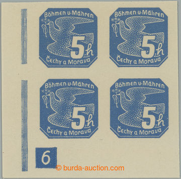 260180 - 1939 Pof.NV2 plate number, 5h blue, the first issue., L the 