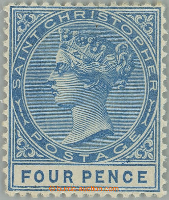 260197 - 1879 SG.8, Victoria 4P blue; mint hinged, c.v.. £225