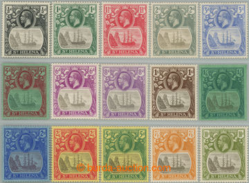 260211 - 1922-1937 SG.97-112, KG V. ½P-10Sh; complete popular set, h