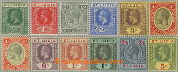 260221 - 1912-1921 SG.78-88, George V. ½P - 5Sh, complete set incl. 