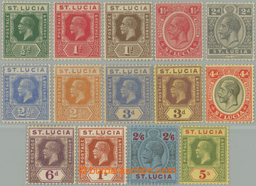 260222 - 1921-1930 SG.91-105, George V. ½P - 5Sh, complete set of 14