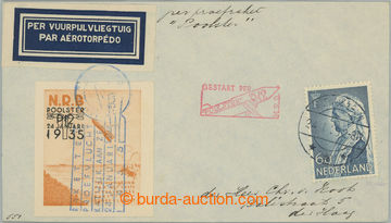 260257 - 1935 RAKETTEN PROEFVLUCHT POLSTER / envelope transported  by