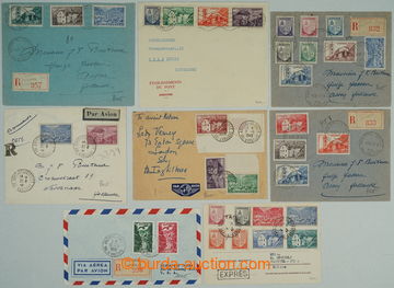 260263 - 1930-1955 SELECTION of / 8 chosen letters with better franki