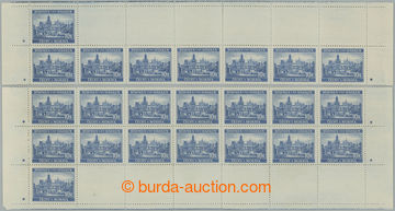 260269 - 1939 Pof.39, Praha 10K modrá, horní pás a dolní 10-pás 