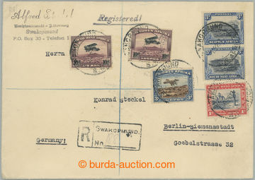 260274 - 1932 Reg letter addressed to Germany with multicolor frankin