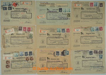 260339 - 1947 OFFICIAL / comp. 12 pcs of court summons franked with. 