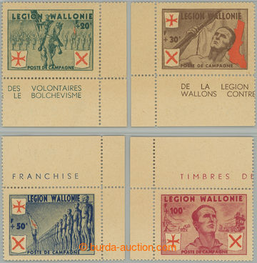 260357 - 1941 BELGIUM / FLEMISH LEGION / Mi.I-IV, 20Fr - 100Fr in ver