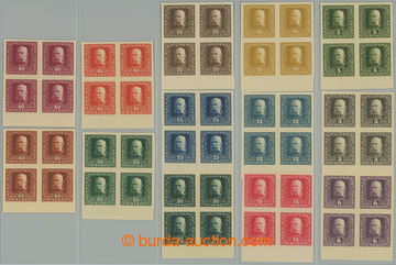 260373 - 1916 ANK.99-116, Franz Joseph I. 3h-10K, complete imperforat