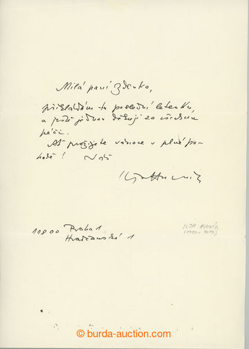 260377 - 1950 HURNÍK Ilja (1922-2013), významný český hudební s