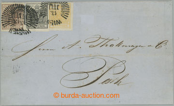 260432 - 1850 letter with Coat of arms 1Kr+2Kr+6Kr I. types HP, from 