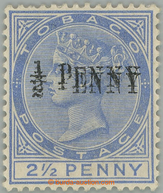 260438 - 1886 SG.26b, Viktorie 1/2 PENNY na 2½P, přetisk DVOJITÝ; 