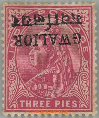 260442 - 1899 SG.38a, Victoria 3Pies of India carmine with INVERTED o