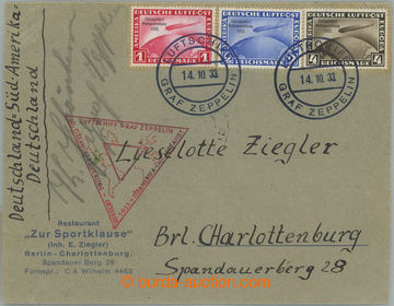 260445 - 1933 Sie.238D, CHICAGOFAHRT - 50. přelet oceánu, dopis Ně