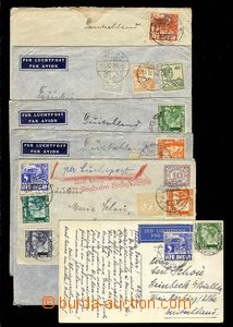 26045 - 1934 - 36 comp. 7 pcs of entires sent to Germany, various mu