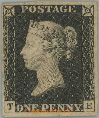 260497 - 1840 SG.2, PENNY BLACK černá, neupotřebený exemplář s 