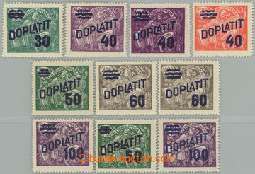 260551 - 1926 Pof.DL42A-DL47A + DL45B, DL47B, Postage Due - overprint