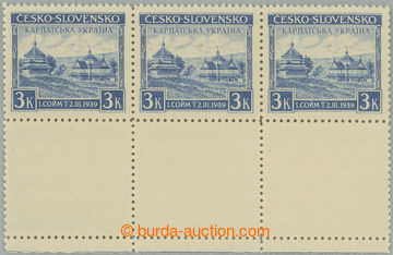 260571 - 1939 Pof.351 K, 1. sněm Karpatské Ukrajiny 3K modrá, vodo