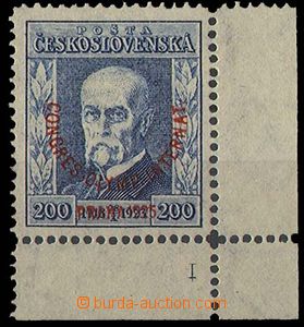 26058 - 1925 Kongres  200h rohová s DZ1, Pof.P5, lehká stopa.
