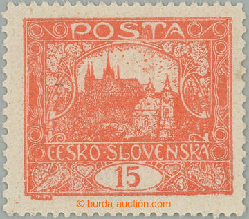 260615 -  Pof.7F Is, 15h bricky red with line perforation 13¾ : 11½