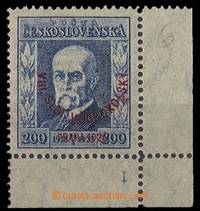 26062 - 1926 Slet  200h rohová s DZ1, Pof.185 P6, luxusní.