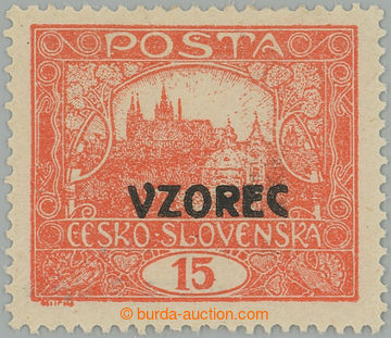 260650 -  7. TISKOVÁ DESKA / Pof.7Avz, 15h bricky red with overprint