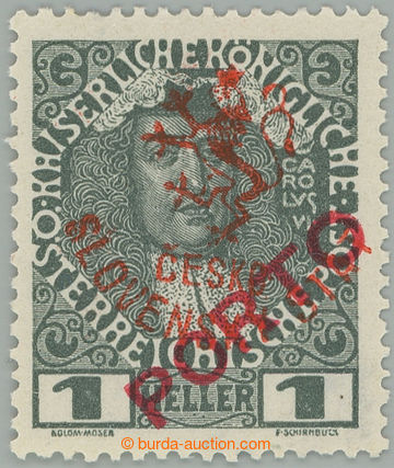 260668 -  Pof.RV71a, Hluboka issue (Mareš's overprint), postage-due 