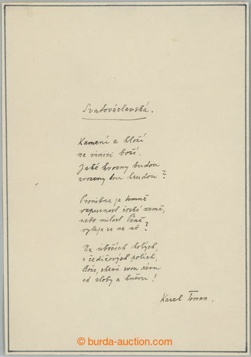 260681 -  TOMAN Karel (vlastním jménem Antonín Bernášek, 1877–