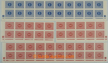 260741 - 1928 COUNTER SHEET / Pof.DL62, DL61, Definitive issue, value