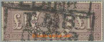 260759 - 1884 SG.185, Viktorie £1 brown lilac, průsvitka tři korun