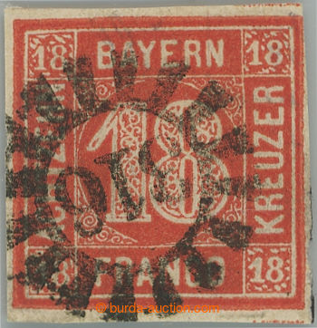 260783 - 1862 Mi.13, Numerals 18Kr dark vermilion; fine with cancel. 