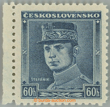 260794 - 1939 Pof.0351, Blue Štefánik 60h blue with L margin; mint 