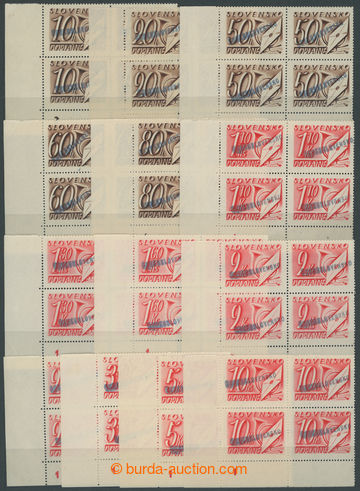 260801 - 1945 ŽILINA / selection of Slovak postage-due stamps Sy.D13