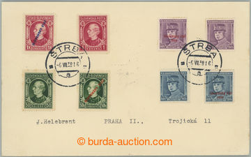 260852 - 1939 philatelically motivated entire with mounted 8 pcs of s