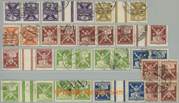 260892 -  Pof.144Tba-157TBb, selection of 16 pcs of cancel. gutter va