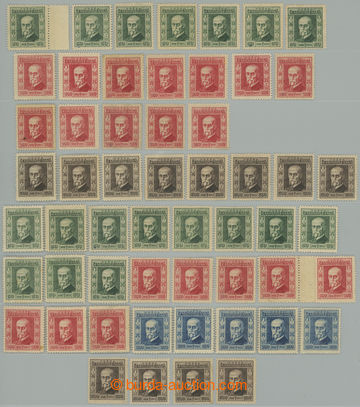 260917 - 1926 PARTIE / Jubilee 50h - 300h, selection of 83 stamp., pr