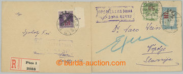 260923 - 1919-1920 BARANYA / 2 letters franked with overprint stamps,