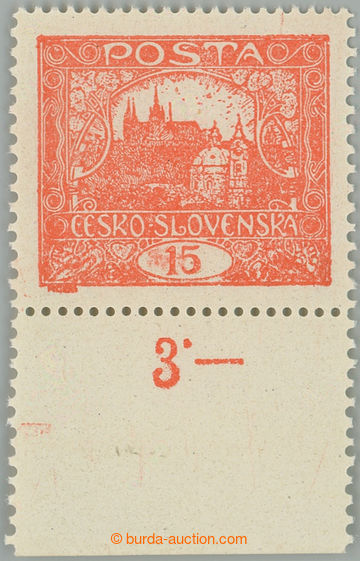 260952 -  Pof.7F Is, 15h bricky red with line perforation 13¾ : 11½