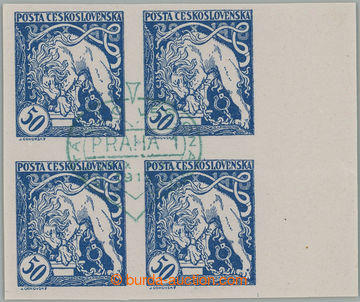 260969 -  Pof.29N, Lion Breaking its Chains 50h blue imperforated, ty